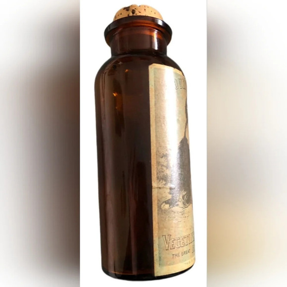 TCW Wheaton Amber Our Trust Vegetine Blood Purifier Saint Bernard Bottle - Picture 6 of 10